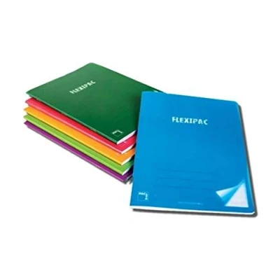 Imagen de Jobgar PACK 6 LIBRETAS SAM PACSA FLEXIPAC 20056 A4 48 HOJAS PAPEL BLANCO 90GR CUADRICULA 4x4 COLORES SURTIDOS POLIPROPILEN