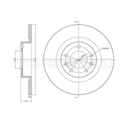 Imagen de Disco de freno METELLI 23 1296C