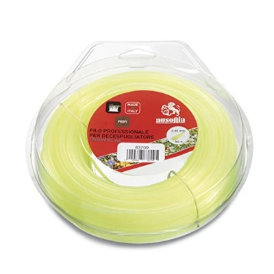 Imagen de AUSONIA 83708 Bobina Hilo para cortabordes cortacespedes y desbrozadora Redondo Amarillo 4,00 mm x 31 m