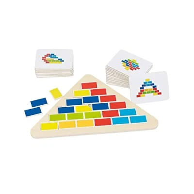 Imagen de GOKI Puzzles 3D, Triángulo Segmentado, Multicolor (57924)