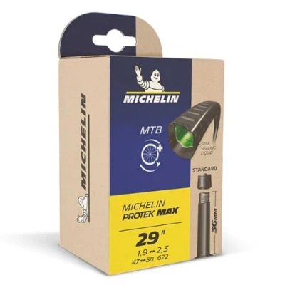 Imagen de Michelin Camara G3 Protek MAX 20x1.30 1.80 Stan Válvulas, Sport, Negro (Negro), 48