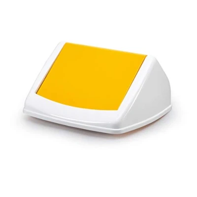 Imagen de Durable 1801574013 Tapa Durabin Flip Lid Cuadrado para 40 litros, amarillo