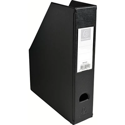 Imagen de Revistero exacompta pvc lomo 70mm color negro 230x310x70 mm