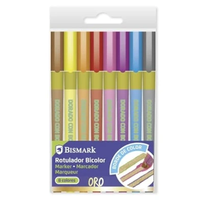 Imagen de Bismark Rotuladores de Contorno Bi Color Oro+Neón