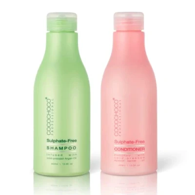 Imagen de COCOCHOCO Professional Set después del cuidado Champú sin sulfatos 400 ml y acondicionador Juego de 2 unidades