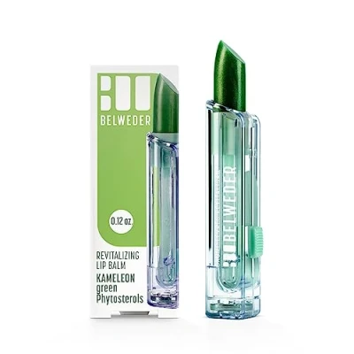 Imagen de BELWEDER bálsamo labial acondicionador de fitoesteroles protector, hidratante, calmante, regenerador, colorido kaméléon verde 1 palo 3,5 g