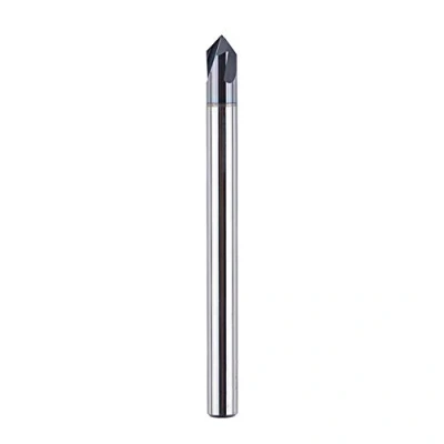 Imagen de SpeTool Fresa Grabado para Madera 4mm 90 Grados Chaflan de Ranura en V 3 Filos Carburo Sólido Tungsteno con TiAlN Revestimiento Fresas CNC Chaflanes Grabar