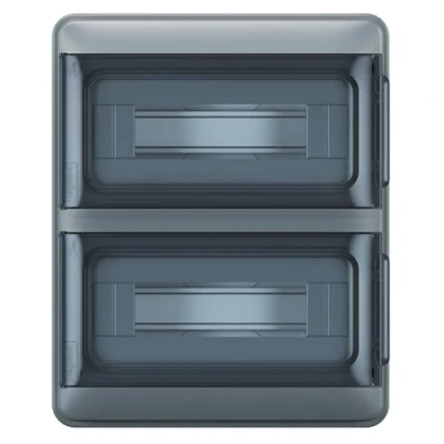 Imagen de Legrand, Plexo S 601894 Distribuidor para ambientes húmedos (IP65 IK07, 2 filas, 24 módulos, dimensiones: 350 x 285 106 mm (alto ancho profundidad) con cable neutro y barra de terminales