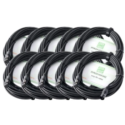 Imagen de Pronomic Stage XFXM Blue 10 Cable de micrófono XLR m negro, set