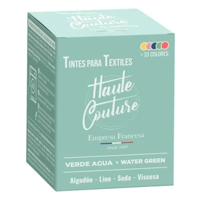 Imagen de Tinte Textil Verde De Agua 350g Todo en Uno Listo para usar Ropa y Tejidos HAUTE COUTURE