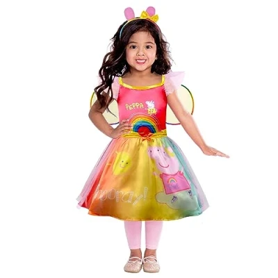 Imagen de Amscan Costume enfant Peppa Pig, robe arc en ciel, ailes, Wutz, Carnaval, Mardi gras