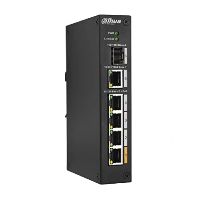 Imagen de Dahua Europe PFS3106 4ET 60 Network Switch Unmanaged L2 Fast Ethernet (10/100) Black Power Over (PoE)