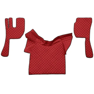 Imagen de F CORE Eco Leather Q FL02 RED Juego de alfombrillas suelo Ecopiel 3 Rojo