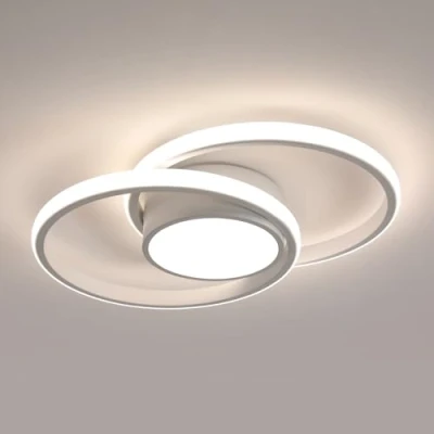 Imagen de Comely Plafon Led Techo, 42W Moderna Lámpara de Techo LED, Redondo Luz del Para Corredor Baño Cocina Sala Estar Dormitorio Pasillo, Natural 4500K, Largo 40cm, Blanco