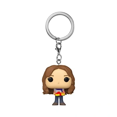 Imagen de Funko Pop! Keychain: Harry Potter Holiday Hermione Granger Minifigura de Vinilo Coleccionable Llavero Original Relleno Calcetines Idea Regalo Mercancia Oficial Movies Fans