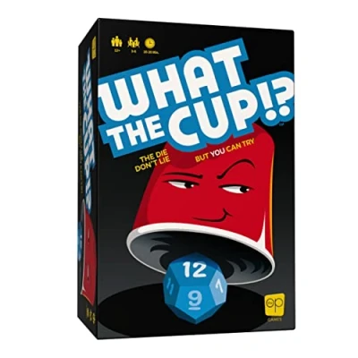 Imagen de What The Cup!? Social Bluffing Dice Game Featuring Handheld Cups &amp; D12 Spy, Swap, Steal Winning Cup 3 6 Players, Ages 12+