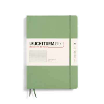 Imagen de LEUCHTTURM1917 366173 Libreta Composition (B5) 178 x 254 mm, Tapa Dura, 219 páginas numeradas, Sage, Lineas