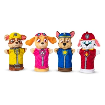 Imagen de Melissa &amp; Doug PAW Patrol Títeres de Mano, Marionetas para niños con personajes Patrulla Canina, Juguete creativo, Skye, Marshall, Chase, Rubble, Regalo y niñas 3 4 5 6 7 años