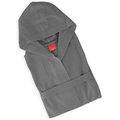 Imagen de Gabel Golf Albornoz con Capucha, Algodón, Gris Oscuro, XXL