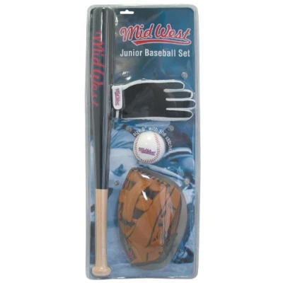 Imagen de MIDWEST Junior Baseball Set Pelota, Juventud Unisex, Multicolor (Multicolor), 61 cm