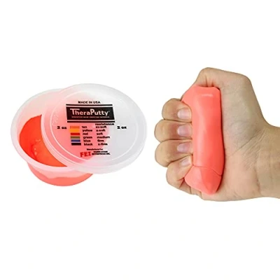 Imagen de CanDo TheraPutty anti bacteriano Pasta modelar 56 g Roja (ligera)