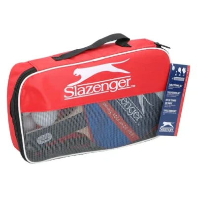 Imagen de Slazenger Set de Ping Pong Raqueta Tenis Mesa, Color Red, 27 x 18 4 cm (22542)