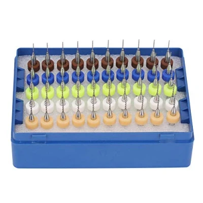 Imagen de Juego de brocas mini 50 piezas, herramienta carburo tungsteno multifuncional 0.5 0.9 mm para tallado en placa circuito impreso PCB