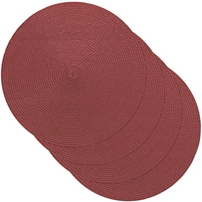 Imagen de Venilia Juego de 4 manteles Individuales Redondos Bayas, para Comedor, Unidades, Aptos Alimentos, 38 cm, 59118