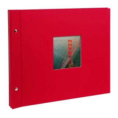 Imagen de Goldbuch Álbum Ventana, páginas Bella Vista con pergamino, Papel, Rojo, 39 x 31 cm