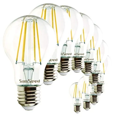 Imagen de SunSeed 10x Bombilla Estándar Filamento LED E27 7W = 60W Blanco Neutro 4000K