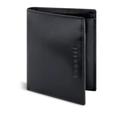 Imagen de bugatti Romano Cartera Hombre Cuero con Bloqueo RFID y Moneda, Vertical, Negro, Taille Unique, Clásico
