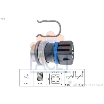 Imagen de FACET 7.3146 Sensor, temperatura del refrigerante Made in Italy OE Equivalent VOLKSWAGEN: Transporter 4 Bus, GOLF 3,