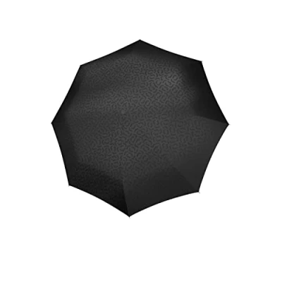 Imagen de reisenthel pocket duomatic Paraguas de bolsillo compacto fabricado a partir botellas PET recicladas, con pulsador y diseño mango ergonómico, en signature negro hot print
