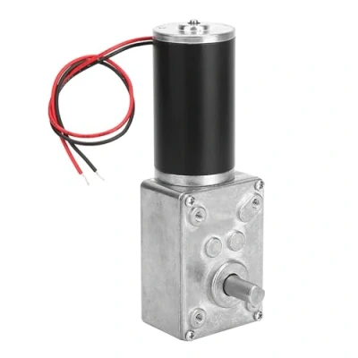 Imagen de Fafeicy 12V 30RPM Motor del engranaje helicoidal, la alta torsión Spee d reduce el eje reversible de caja cambios eléctrica 8mm(12V 30RPM)
