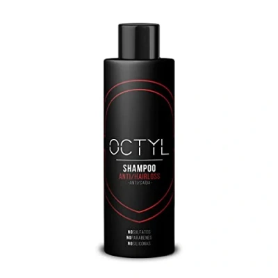 Imagen de OCTYL Shampoo Anti/Hairloss Champú Anticaída Fortalecimiento y Crecimiento Capilar Sin Sulfatos ni Parabenos siliconas Extractos Botánicos Ginkgo Biloba Todo Tipo de Cabello 250ml