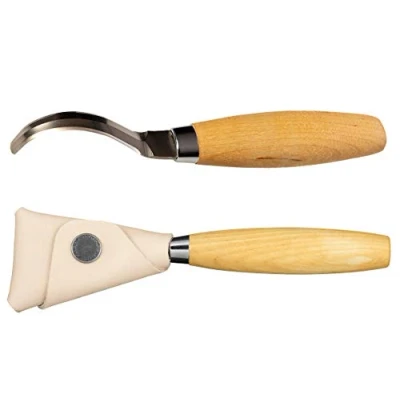Imagen de Mora 163 S Stainless Steel Double Edge Spoon Bowl Carving Tool with Sheath