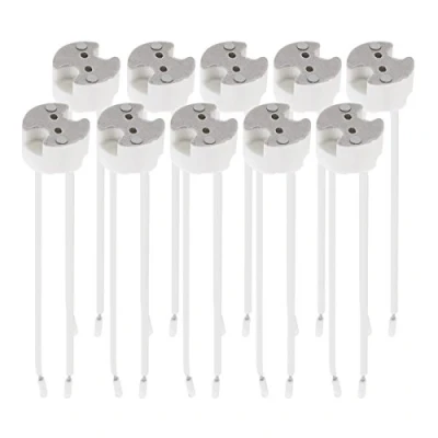 Imagen de kwmobile 10x Portalámpara de casquillo GU5.3 Conectores para lámpara 12V Portalámparas bombillas estándar MR16 en blanco