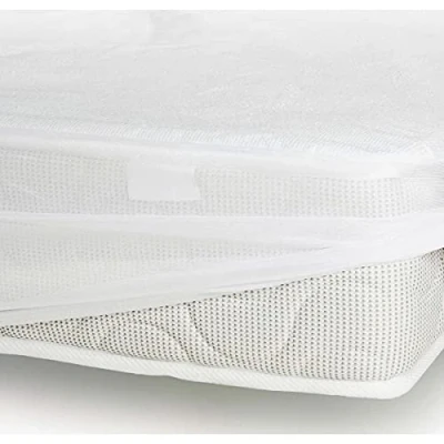 Imagen de ROUPILLON Home Passion 100% Algodón Suave Colchón Protege, 90 x 190+25 cm Tamaño