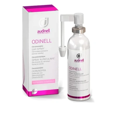 Imagen de Audinell Spray de Limpieza de) ídos 50 ML Limpiador para Adultos y Niños con sustancias tensioactivas Ayuda Eliminar el Cerumen Odinell