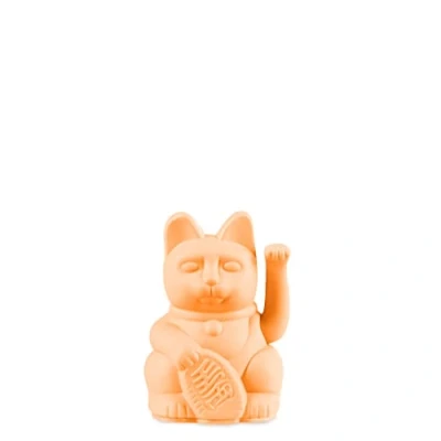 Imagen de DONKEY Lucky Cat Mini Peach Amuleto japonés de la Suerte en melocotón, 9,8 cm Alto