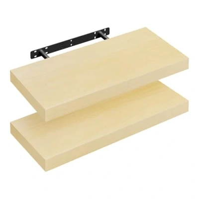 Imagen de WOLTU Estantería Flotantes Baldas 50cm, Juego de 2 Estante para Pared Tablero Madera RG9368kei