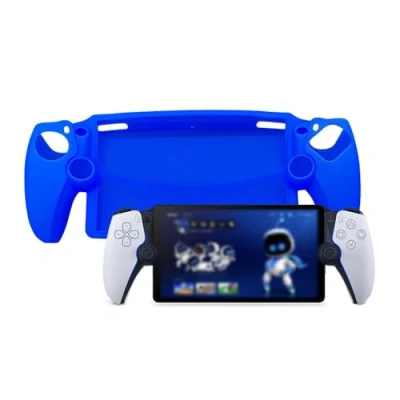 Imagen de QINOUK Funda para Sony Playstation Portal, Ultrafina Protectora Anti arañazos de TPU Suave Case Compatible con Portal Azul