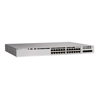 Imagen de CISCO Catalyst 9200 C9200L 24P 4G Conmutador de capa 3 24 redes Gigabit Ethernet, 4 x Ethernet Uplink manejable Par trenzado, fibra óptica Modular Compatible con capas