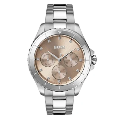 Imagen de BOSS Reloj Analógico de Cuarzo multifunción para mujer con Correa en Acero Inoxidable plateada 1502444