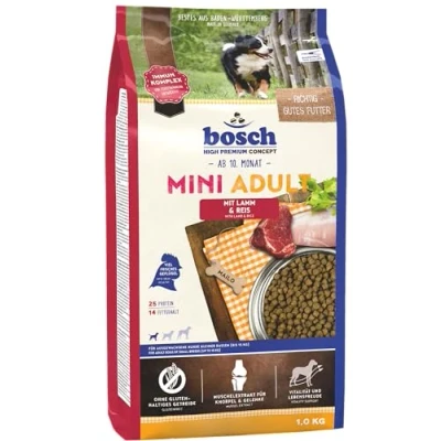Imagen de bosch HPC Mini Adult con cordero y arroz Alimento seco para perros adultos de razas pequeñas (hasta 15 kg) 1 x kg