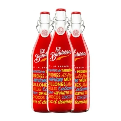 Imagen de Vermut Democratic El Bandarra al Fresco Garnacha Botella Misil 1 L (Caja de 3 L)
