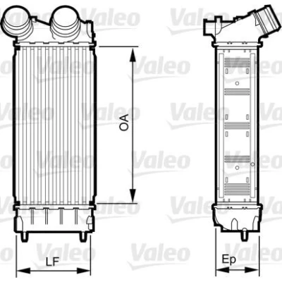 Imagen de VALEO 818226 Intercooler CITROËN: Berlingo II Furgón, II, C4 Hatchback, PEUGEOT: 308 I Partner Tepee