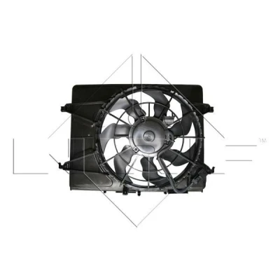 Imagen de NRF 47284 Ventilador de radiador 420 12 150 con bastidor (armazón) HYUNDAI: i30 I Hatchback