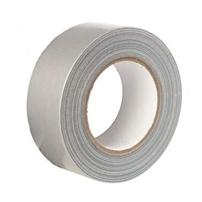 Imagen de GTSE Cinta americana plateada de 48 mm x 50 m tela resistente, adhesiva e impermeable Para reparar, fijar, agrupar, reforzar y sellar 1 rollo