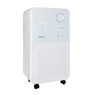 Imagen de Deshumidificador y purificador de aire Noaton DF 4114, máximo 13,5 l/día, para espacios hasta 25 m²/63 m3, 180 W, Drenaje Continuo, Secado Ropa, Temporizador 24h, Filtro Carbón, R290